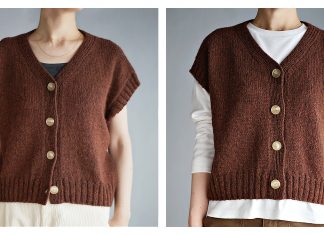 V Neck Chokki Vest Knitting Pattern