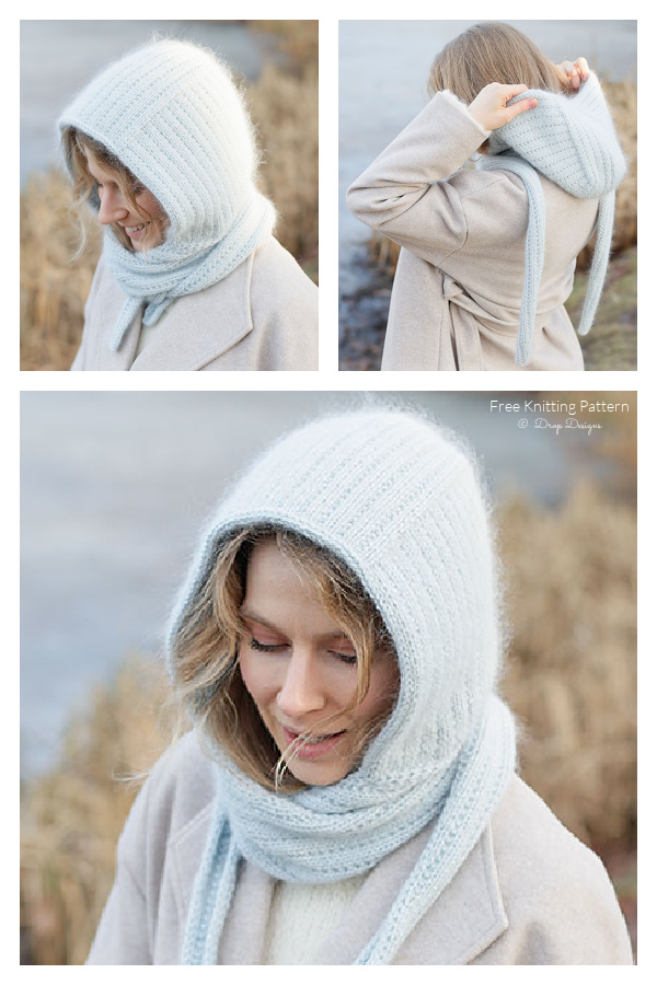 Winter Hug Hood Free Knitting Pattern