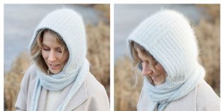 Winter Hug Hood Free Knitting Pattern