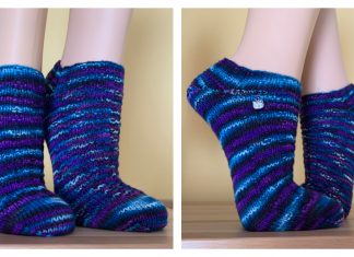 Blueberry Waffle Socks Free Knitting Pattern