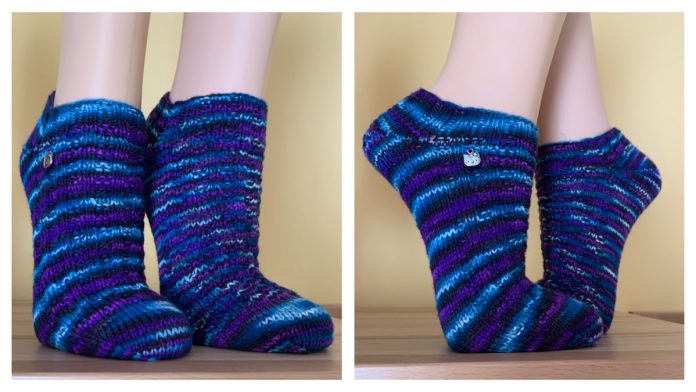 Blueberry Waffle Socks Free Knitting Pattern