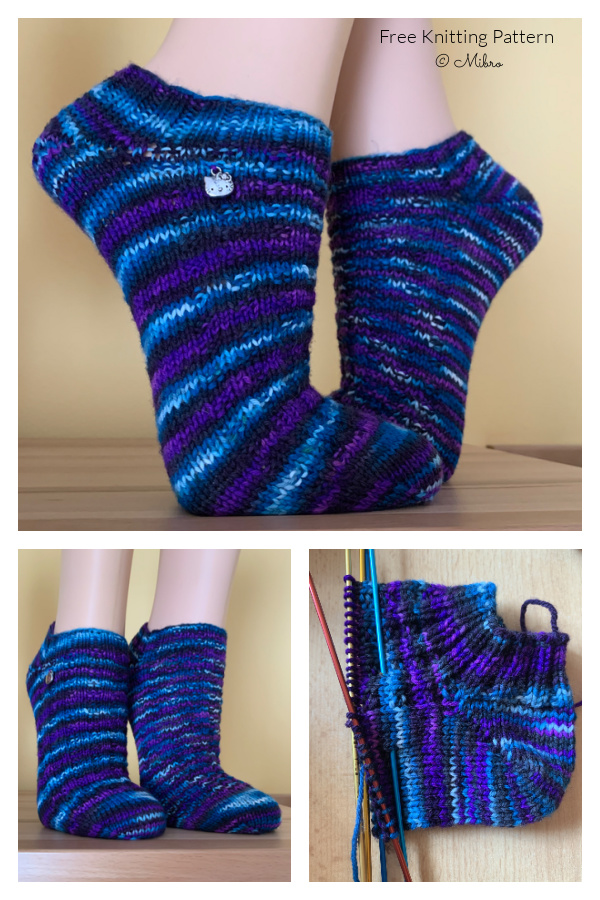 Blueberry Waffle Socks Free Knitting Pattern