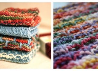 Double Bump Dishcloth Free Knitting Pattern