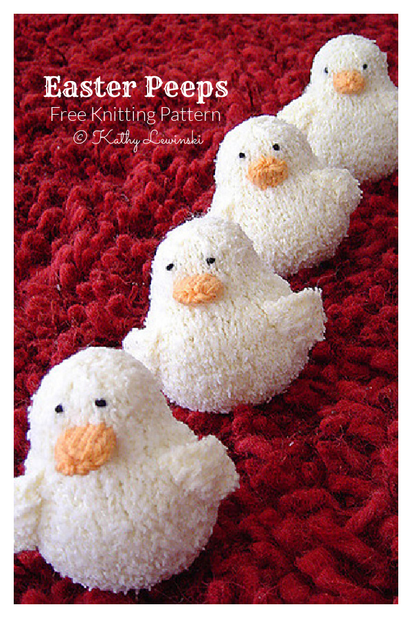 Easter Peeps Free Knitting Pattern