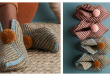 Knit + Fold Slippers Free Knitting Pattern