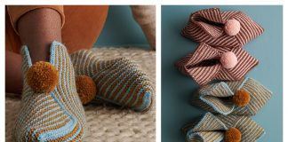 Knit + Fold Slippers Free Knitting Pattern