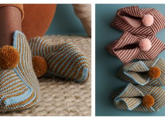 Knit + Fold Slippers Free Knitting Pattern