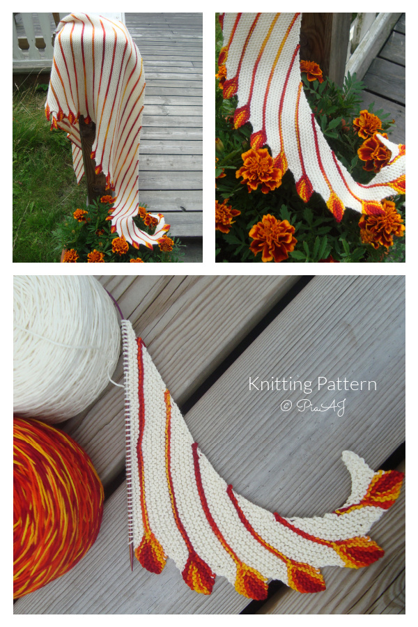 Leftie Shawl Knitting Pattern