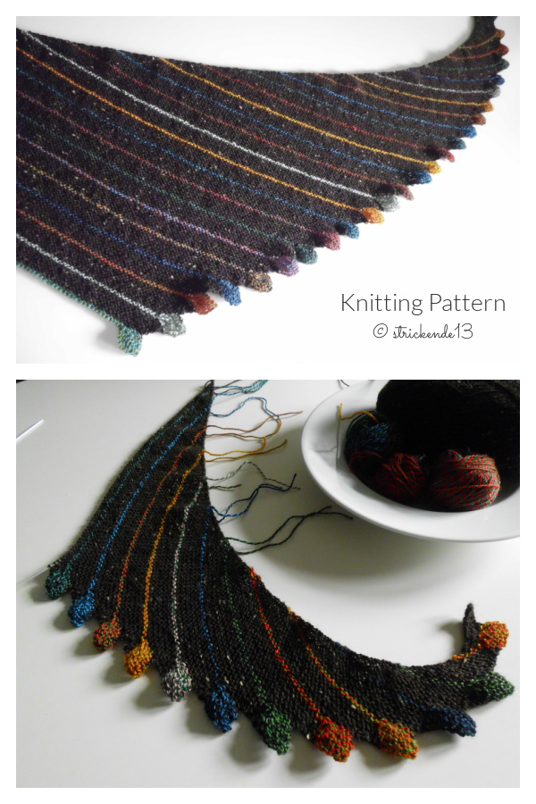 Leftie Shawl Knitting Pattern