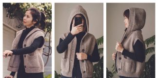 Mila Hooded Vest Knitting Pattern