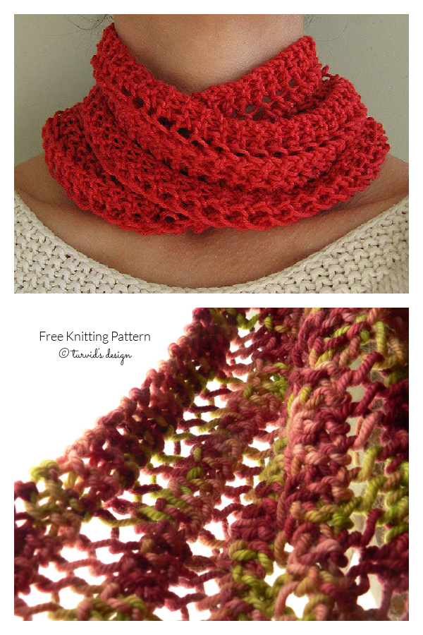 One Row Lace Scarf Free Knitting Pattern