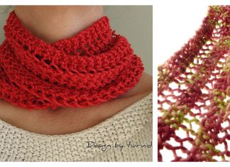 One Row Lace Scarf Free Knitting Pattern