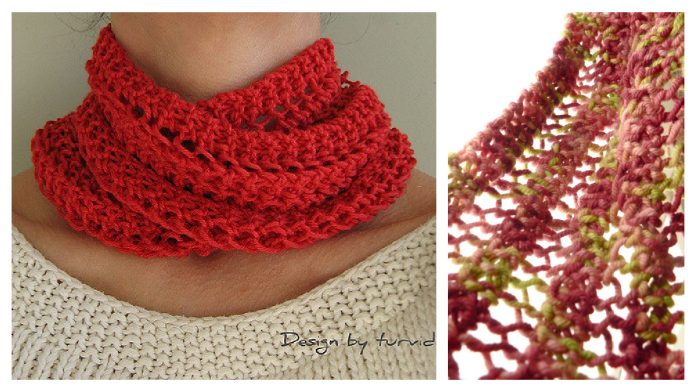 One Row Lace Scarf Free Knitting Pattern