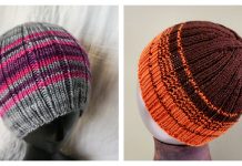 Rib-A-Roni Beanie Hat Free Knitting Pattern