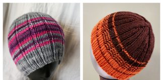 Rib-A-Roni Beanie Hat Free Knitting Pattern