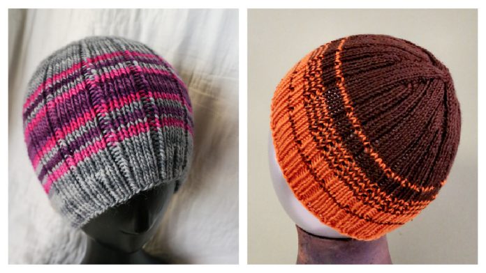 Rib-A-Roni Beanie Hat Free Knitting Pattern