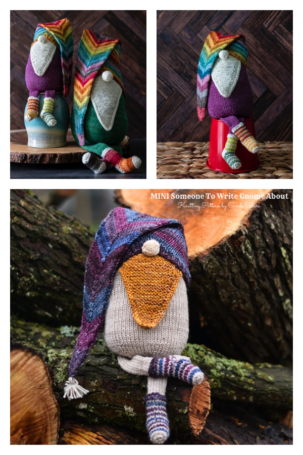 Mini Someone To Write Gnome About Knitting Patterns