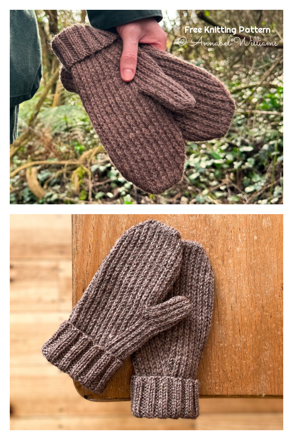 Brambly Mitts Free Knitting Pattern