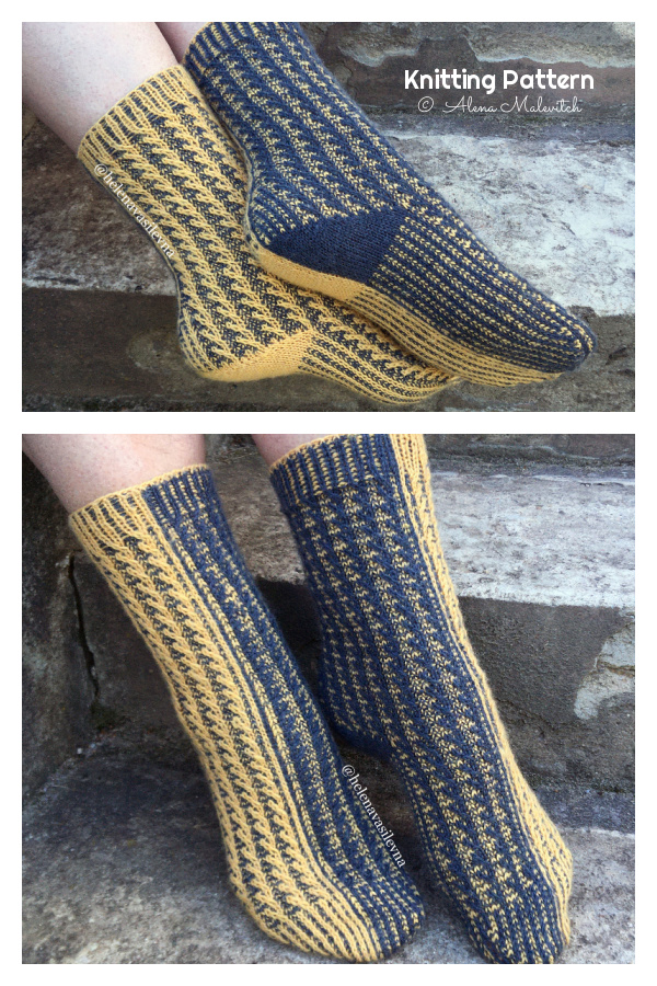 Day & Night Socks Knitting Pattern