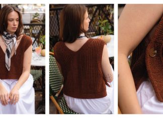 Detroit Slipover Sweater Vest Free Knitting Pattern