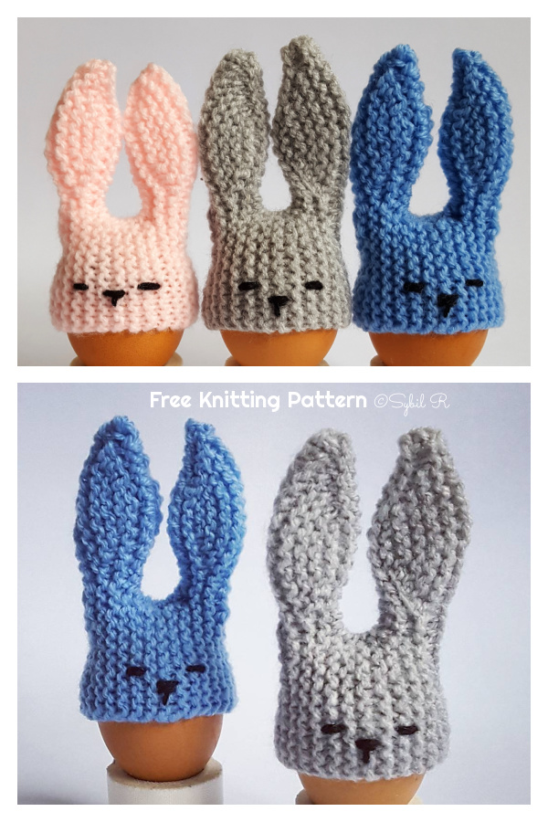 Easter Bunny Egg Cozy Free Knitting Pattern