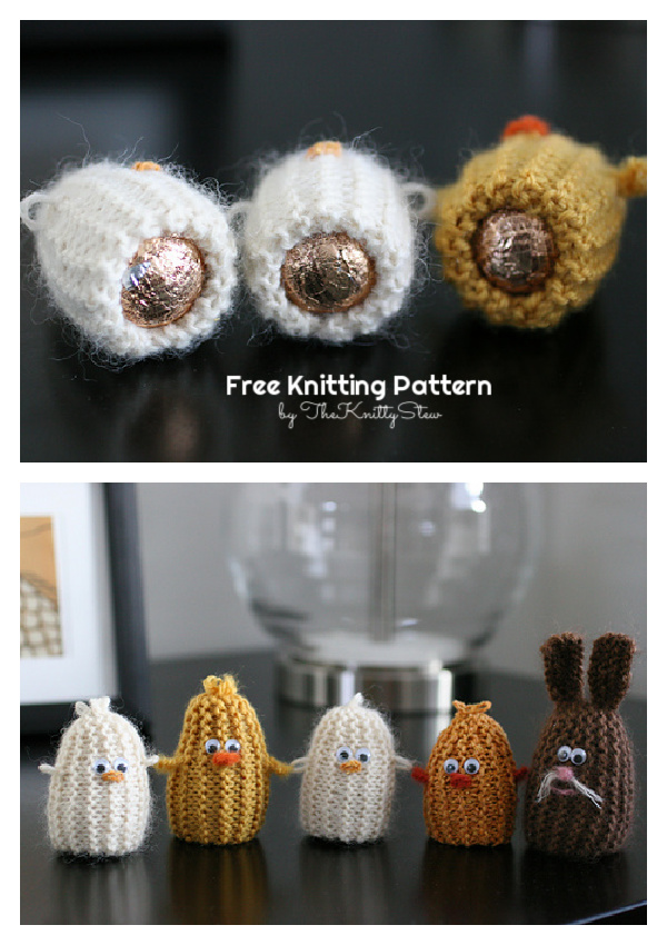 Easter Egg Treats Cozy Warmer Free Knitting Pattern