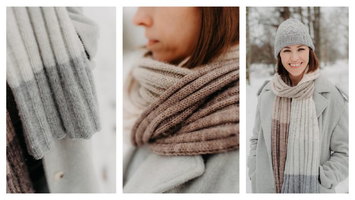 Long 4x4 Scarf Free Knitting Pattern