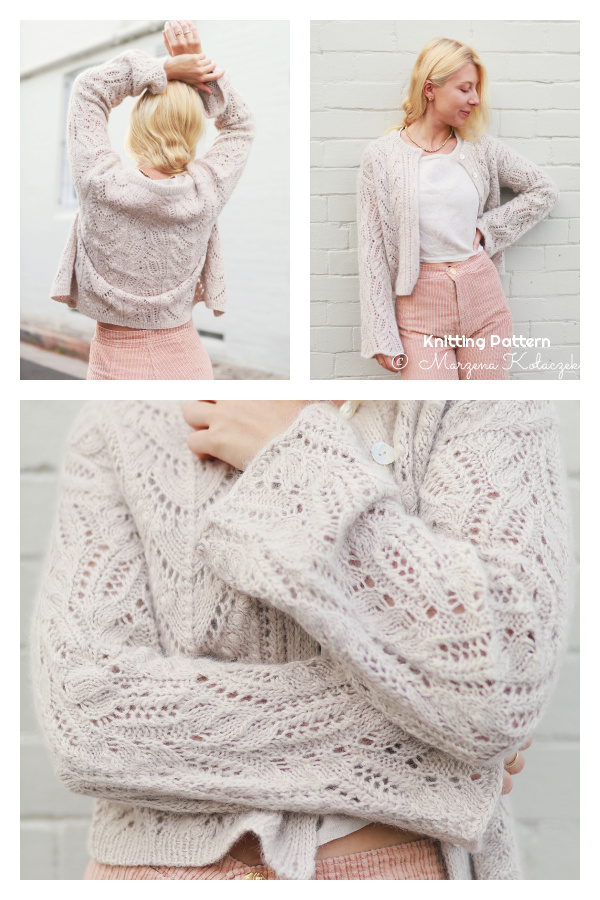 Lyrebird Lace Cardigan Knitting Pattern