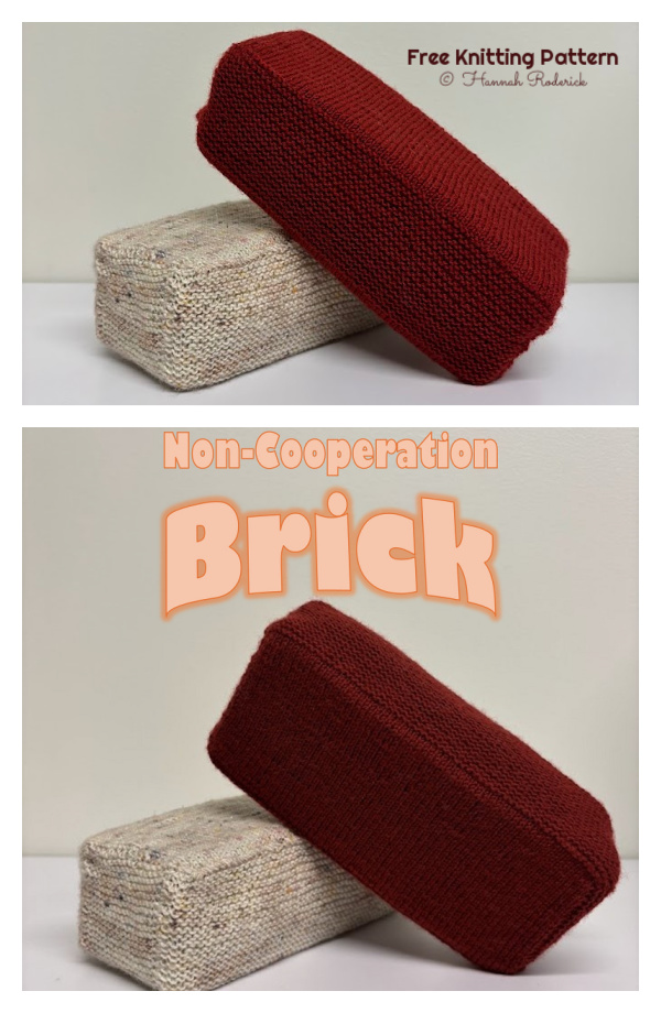 Non Cooperation Brick Free Knitting Pattern