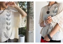 Agave Lace Pullover Top Knitting Pattern