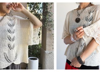 Agave Lace Pullover Top Knitting Pattern