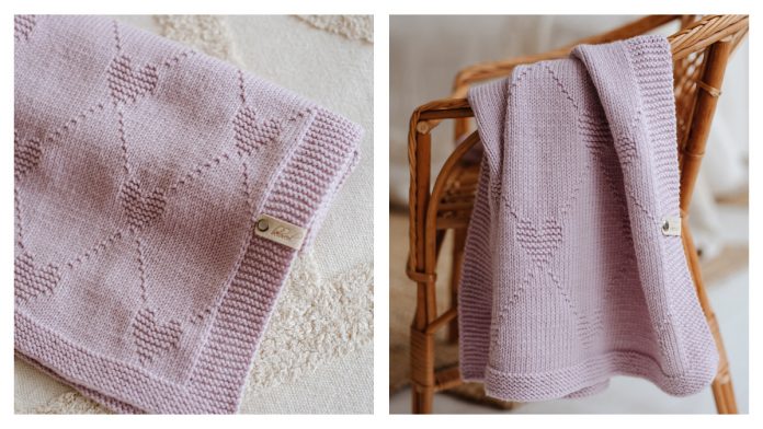 Blanket From Heart to Heart Knitting Pattern
