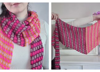 Boudoir Slip Stitch Shawl Free Knitting Pattern