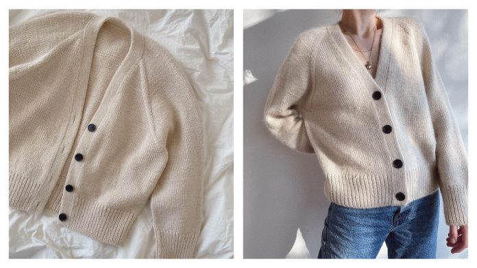 Classic Champagne Cardigan Knitting Pattern