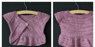 Entrechat Bolero Shrug Knitting Pattern (3M - 6Y)