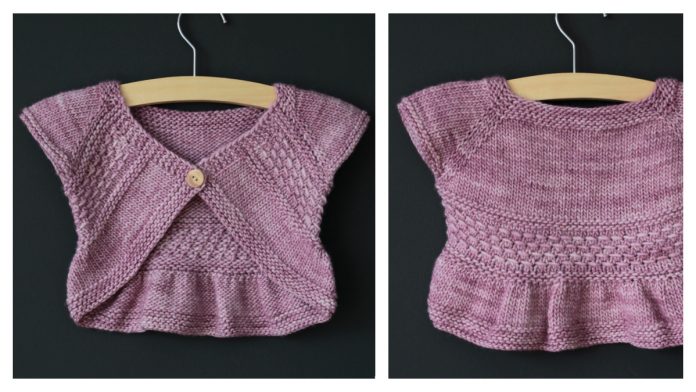 Entrechat Bolero Shrug Knitting Pattern (3M - 6Y)