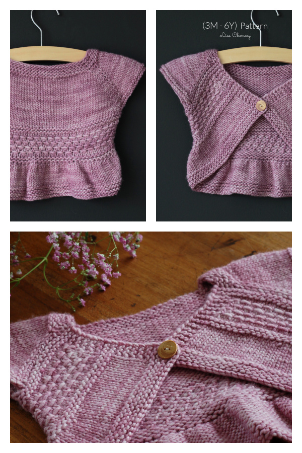 Entrechat Bolero Shrug Knitting Pattern (3M - 6Y)
