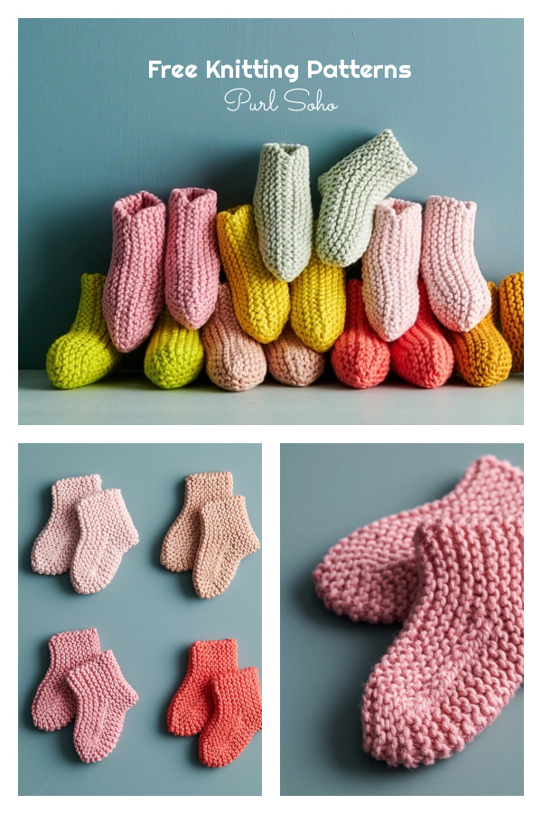 Happy Feet Booties Free Knitting Pattern