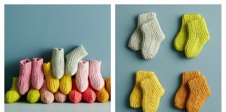 Happy Feet Booties Free Knitting Pattern