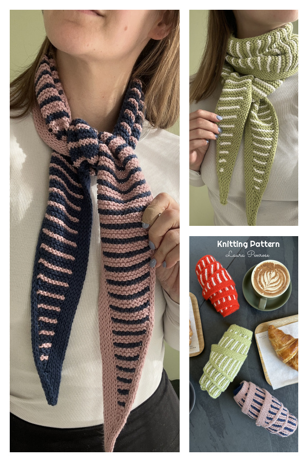 Garter Stitch Jacques Scarf Knitting Pattern