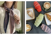 Garter Stitch Jacques Scarf Knitting Pattern