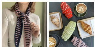 Garter Stitch Jacques Scarf Knitting Pattern
