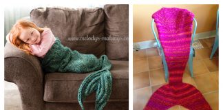 Mermaid Blanket Free Knitting Patterns