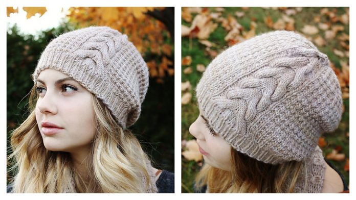 Molly Cable Hat Free Knitting Pattern