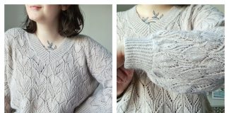 Oleander Leaf Pullover Sweater Free Knitting Pattern