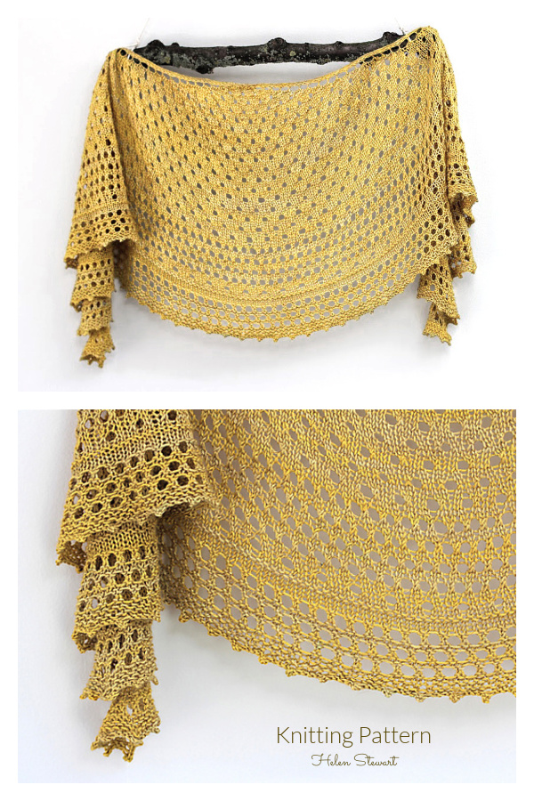 Pebble Beach Shawl Knitting Pattern
