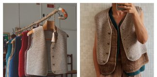 Pelica Garter Stitch Vest Knitting Pattern