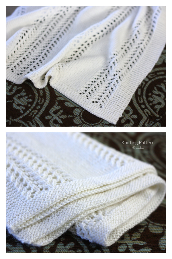 Pine Forest Baby Blanket Knitting Pattern