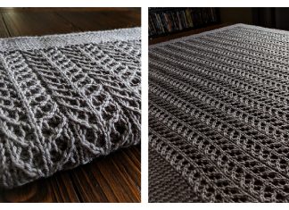 Pine Forest Baby Blanket Knitting Pattern