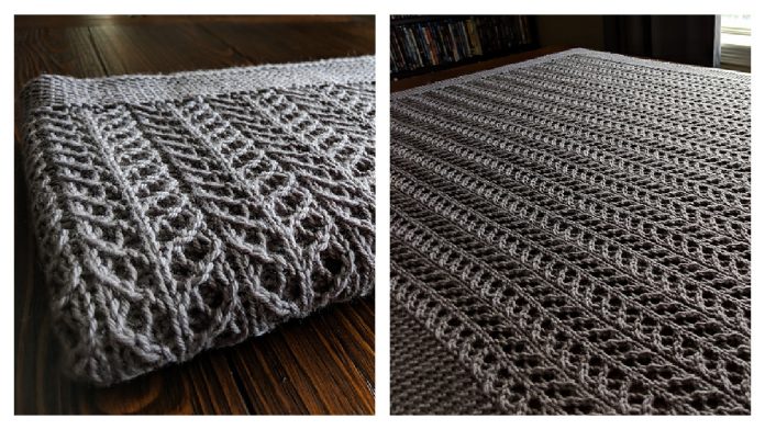 Pine Forest Baby Blanket Knitting Pattern